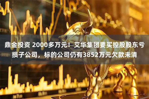 鼎金投资 2000多万元！艾华集团要买控股股东亏损子公司，标的公司仍有3852万元欠款未清
